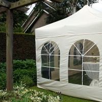 a garden party tent