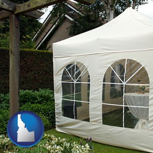 a garden party tent - with Idaho icon