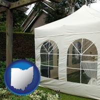 a garden party tent - with OH icon